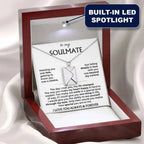To My Soulmate Envelope Necklace Gift Set