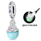 Glow-in-the-Dark Mermaid Pearl Dangle Charm