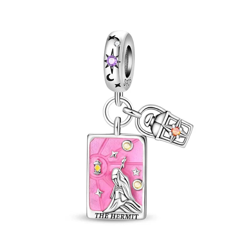 The Hermit Tarot Card Charm