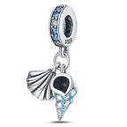 Seashell & Mermaid Tail Dangle Charm