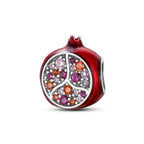 Crystal Pomegranate Charm