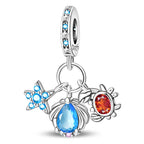 Turtle & Sunstone Cluster Charm