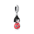 Red Kokeshi Doll Dangle Charm