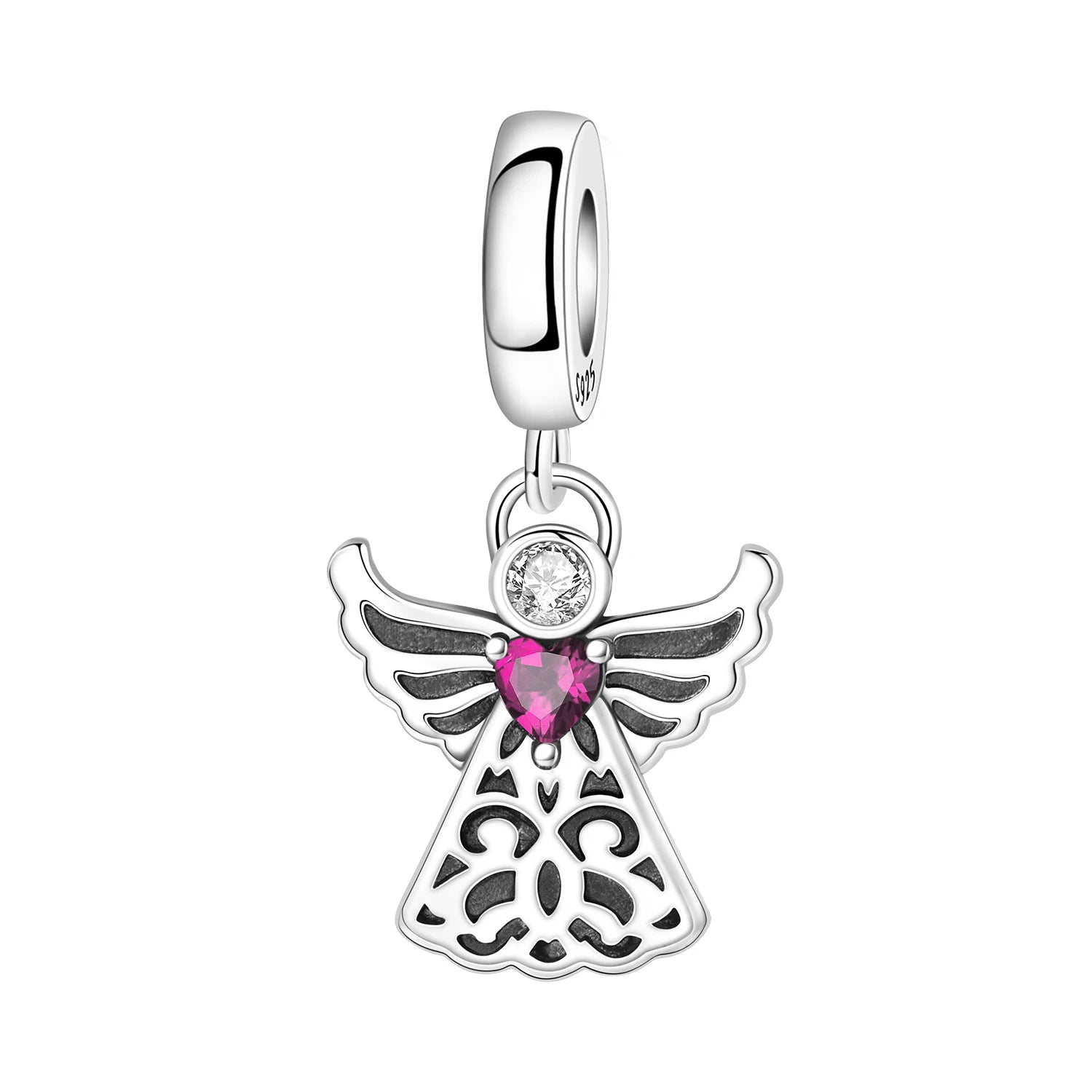 Crystal Angel Dangle Charm