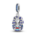 Blue Egyptian Pharaoh Charm