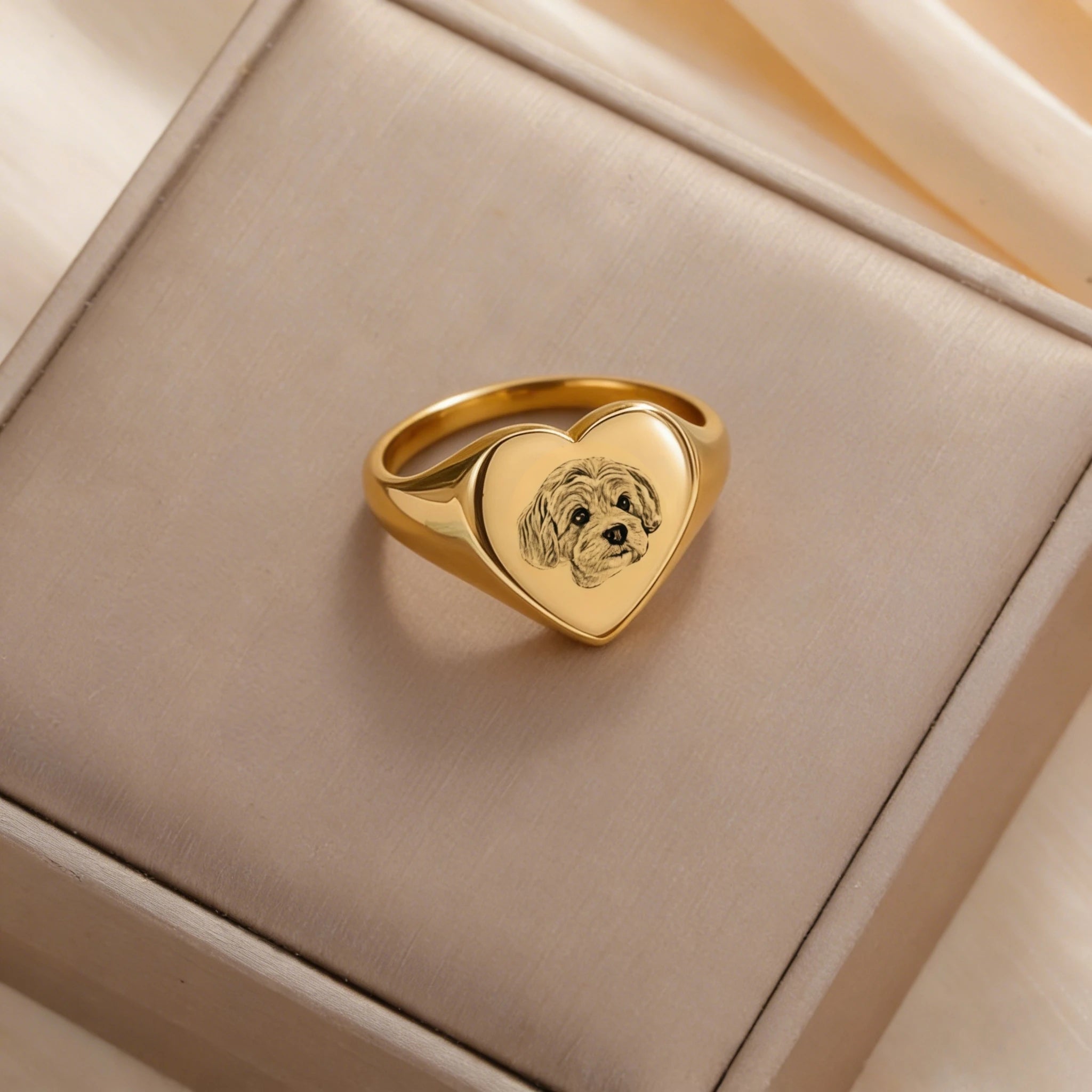 Personalized Pet Portrait Ring
