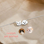 Personalized Pet Portrait Name Necklace