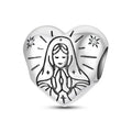 Praying Mary Heart Charm