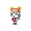 Lion Dance Girl Heart Charm