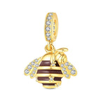 Gold Bee Dangle Charm