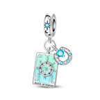 Wheel of Fortune Tarot Card Charm