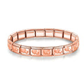 Double Heart Italian Bracelet