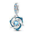 Dolphin Ocean Crystal Dangle Charm