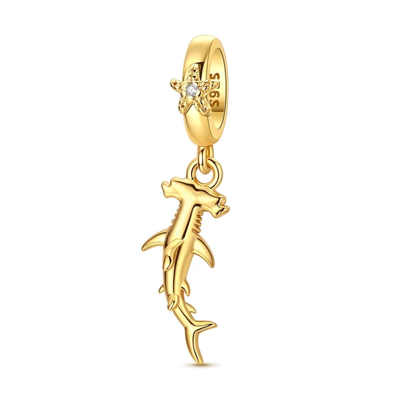Gold Cross Dangle Charm