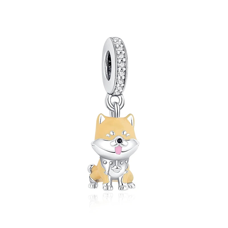 Orange Cat Dangle Charm
