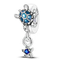Blue Starfish & Dolphin Dangle Charm