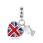 Union Jack Map Dangle Charm