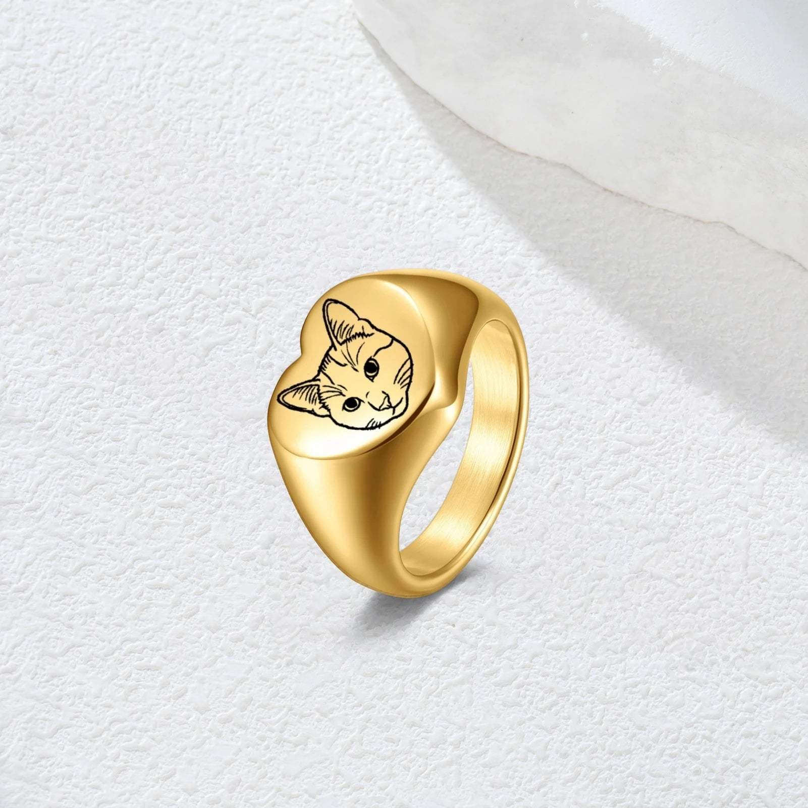 Personalized Pet Portrait Ring