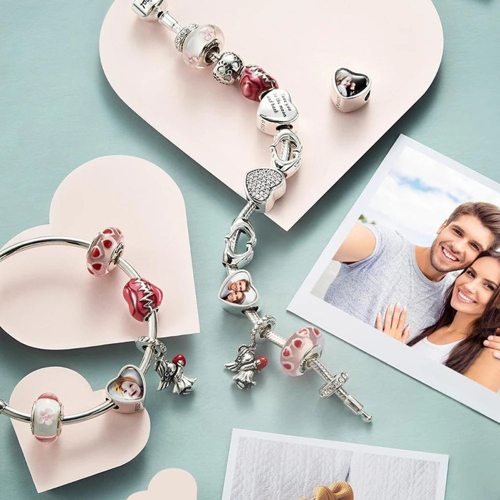Personalized Heart Photo Charm