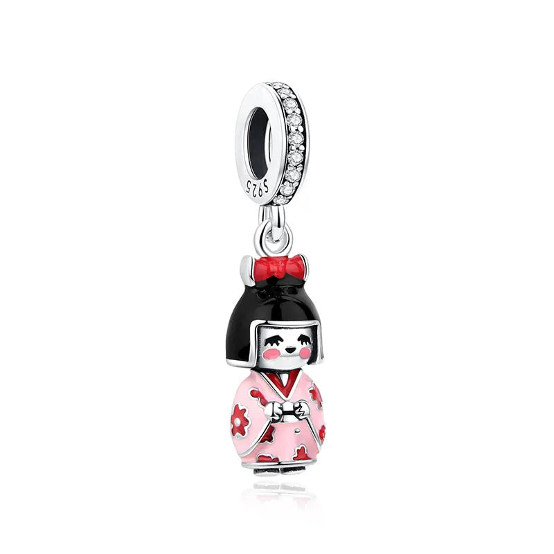 Japanese Kokeshi Doll Dangle Charm