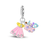 Summer Dress & Makeup Cluster Charm