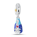 Our Lady Red Heart Teardrop Charm