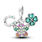 Lucky Clover & Butterfly Cluster Charm