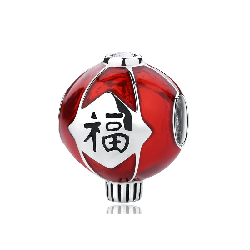 Red Fortune Lantern Charm