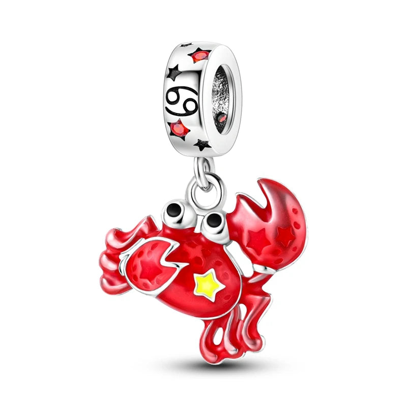 Red Crab Dangle Charm