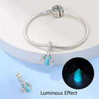 925 Silver Color Luminous Planet Spacecraft Astronaut Firefly Charms Beads Fit Qikaola 925 Bracelets DIY Christmas Jewelry Gifts
