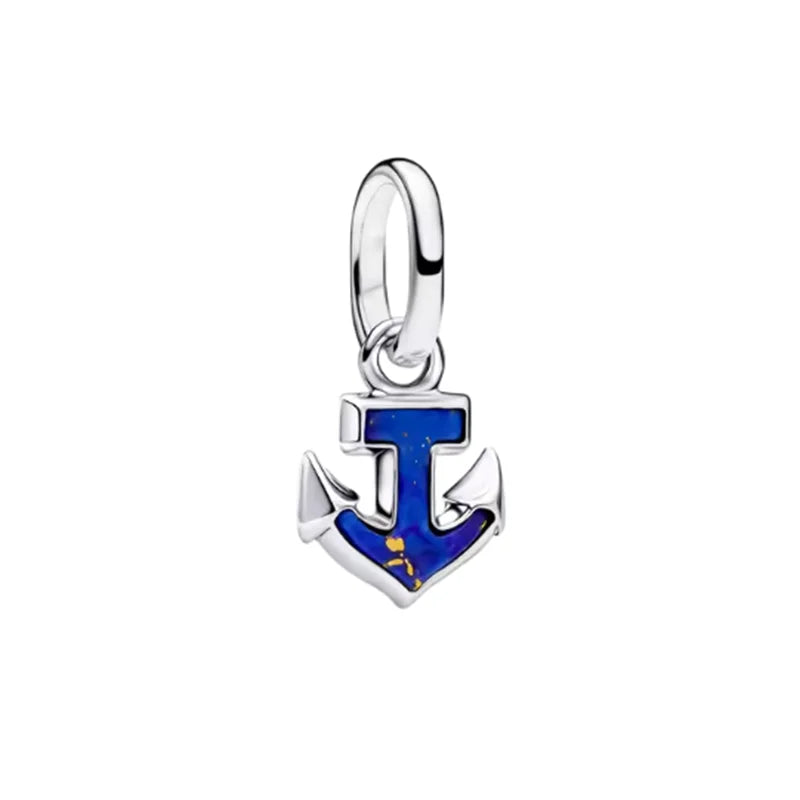 Silver Heart Apple Bead Charm