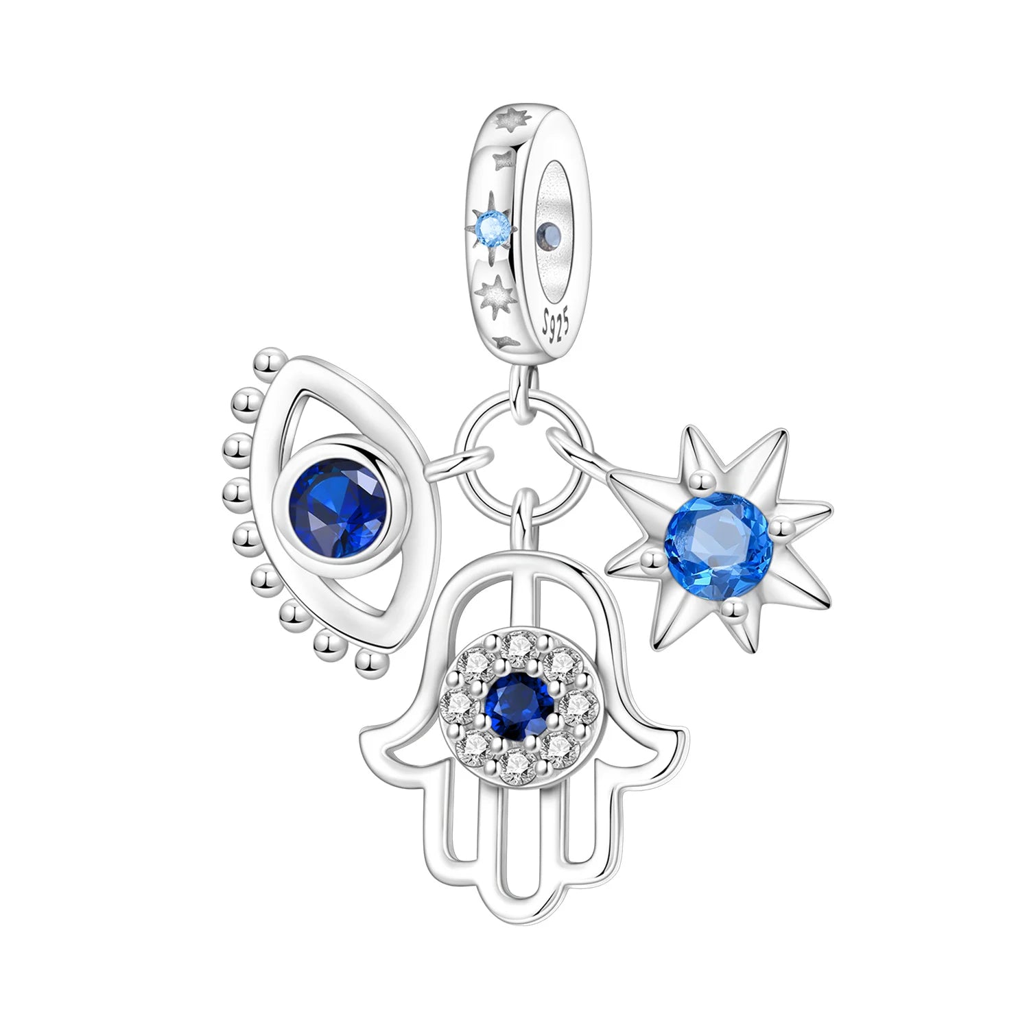 With God All Things Are Possible Cross Dangle Charm