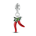 Red Chili Peppers Dangle Charm