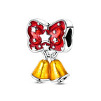 Red Bow & Christmas Bells Dangle Charm