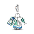 Sailboat Ocean Cluster Charm