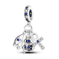 Blue Hamsa & Key Dangle Charm