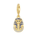 Gold Egyptian Pharaoh Dangle Charm