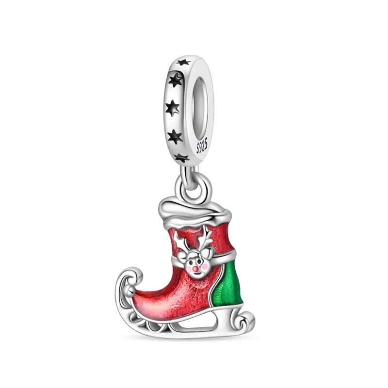 Reindeer Ice Skate Dangle Charm