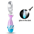 Glow-in-the-Dark Mermaid Tail Dangle Charm