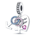 Sister Power Heart Dangle Charm