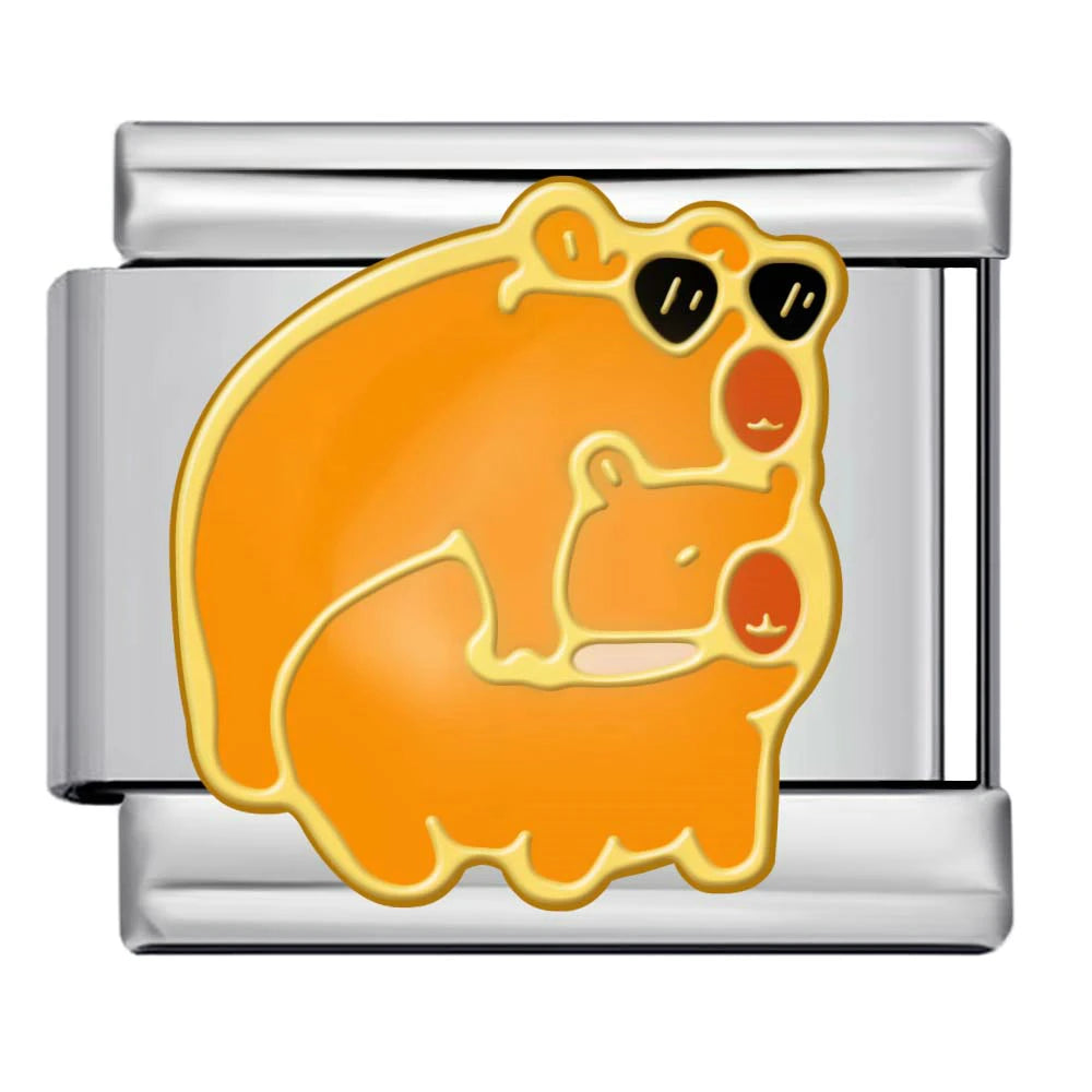 Mama Bear & Cub Link Charm