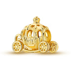 Gold Pumpkin Carriage Charm