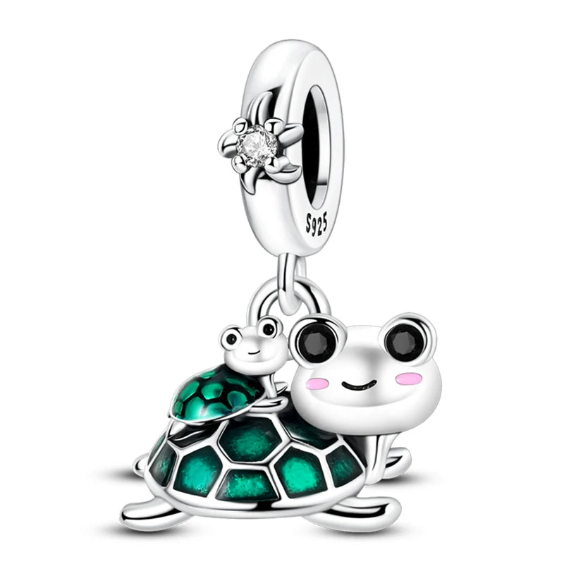 Turtle & Frog Friends Charm