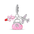 Pink Handbag Lipstick Cluster Charm