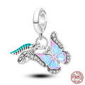 Butterfly Caterpillar Cluster Charm