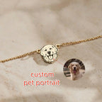 Personalized Pet Portrait Name Necklace