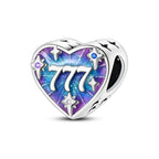 Angel Number 777 Heart Charm