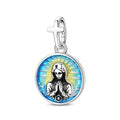 Our Lady Sunburst Medallion Charm