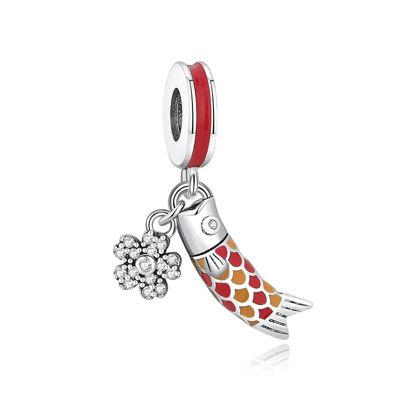 Crystal Koi Fish Dangle Charm