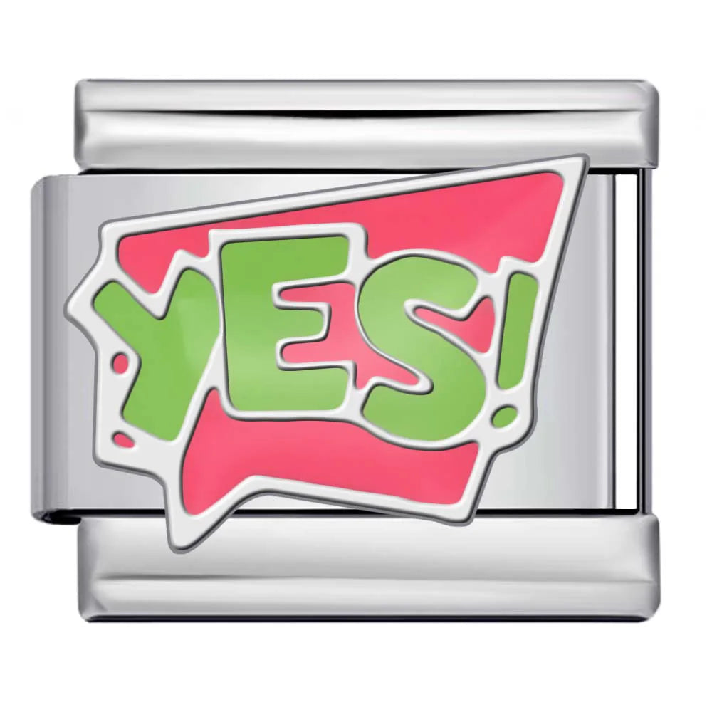 Yes Comic Italian Charm